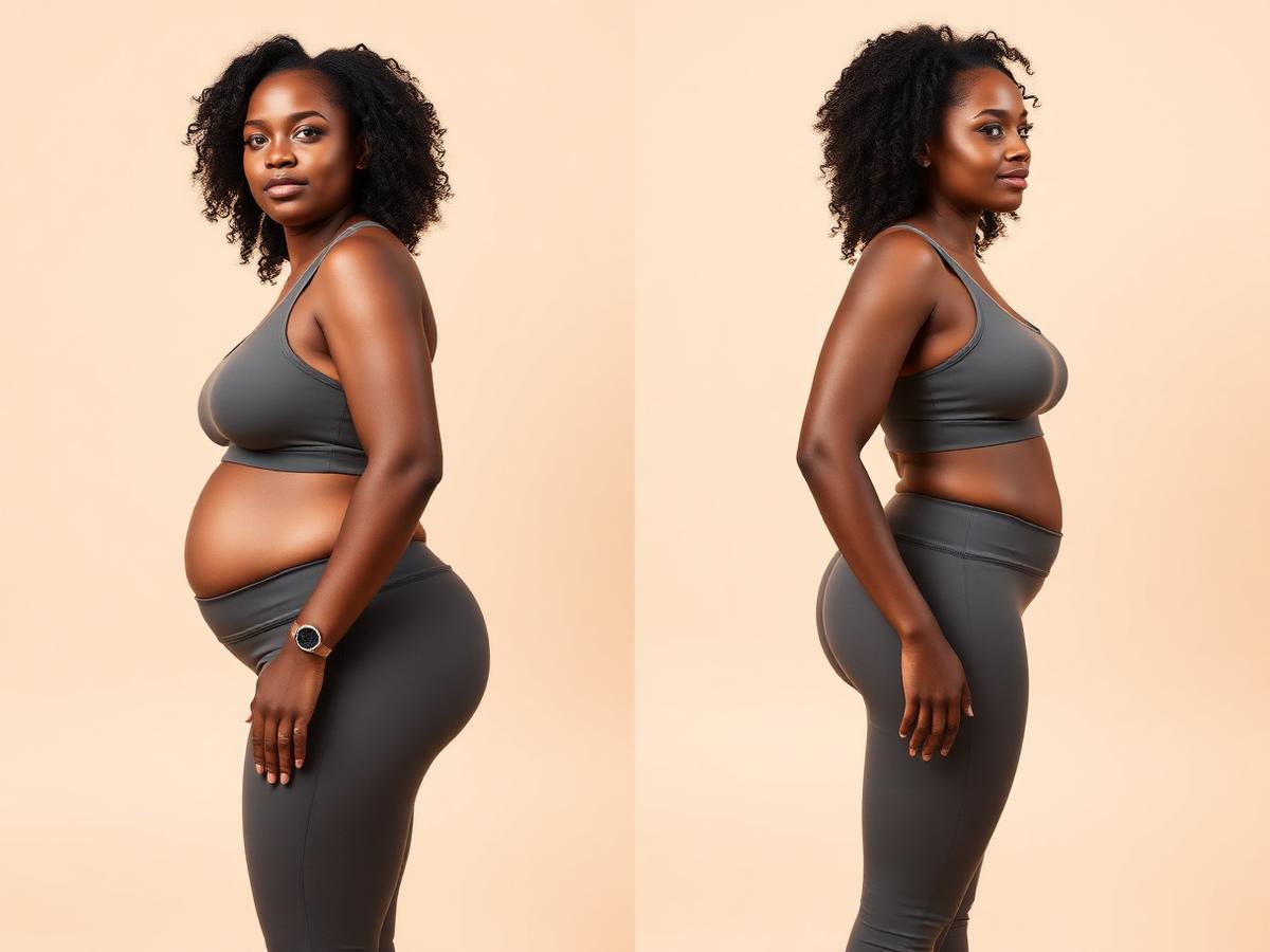 Before and after transformation